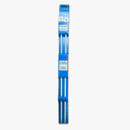 Knitting Needle Aluminium 4.50mm/30cm - Ragland Fabrics