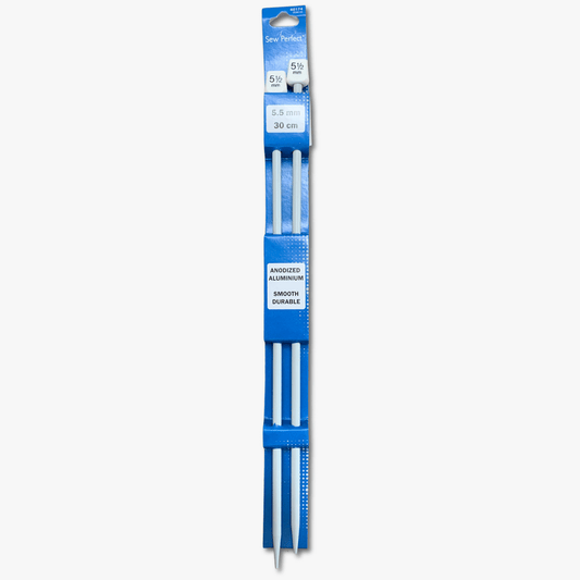 Knitting Needle Aluminium 5.50mm/30cm - Ragland Fabrics