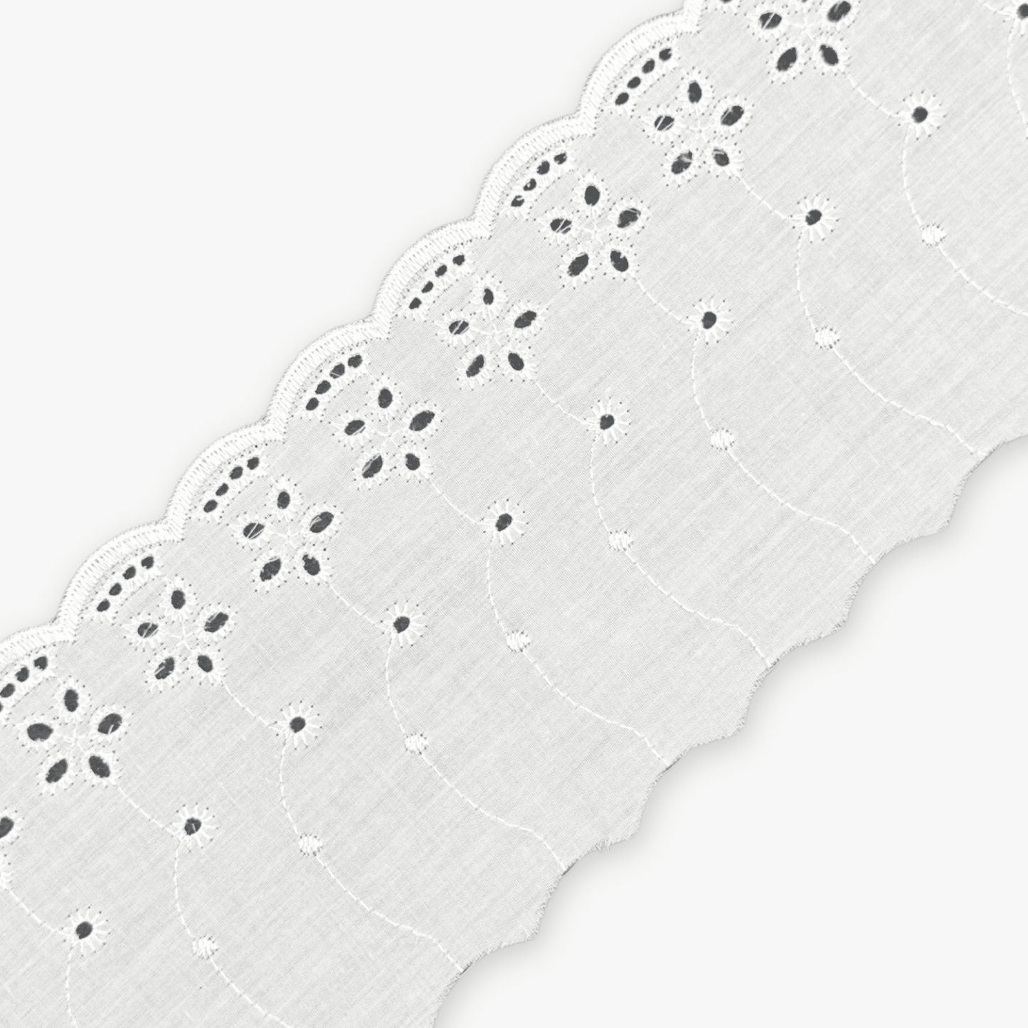 Lace Anglaise White 110mm - Clearance - Ragland Fabrics