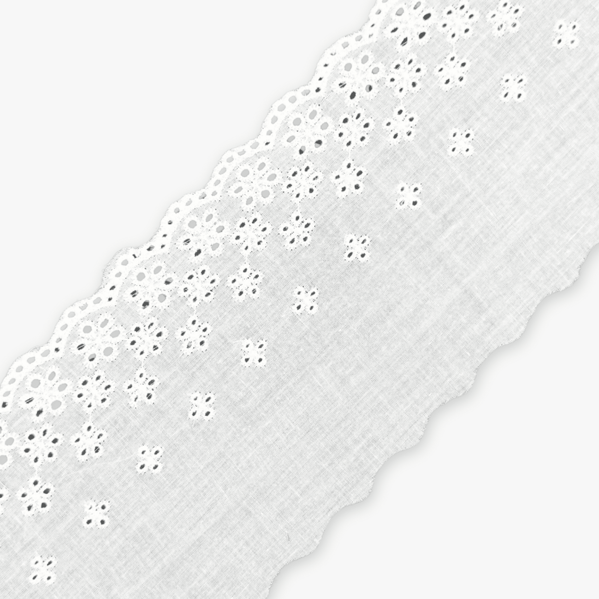 Lace Anglaise White 130mm - Clearance - Ragland Fabrics