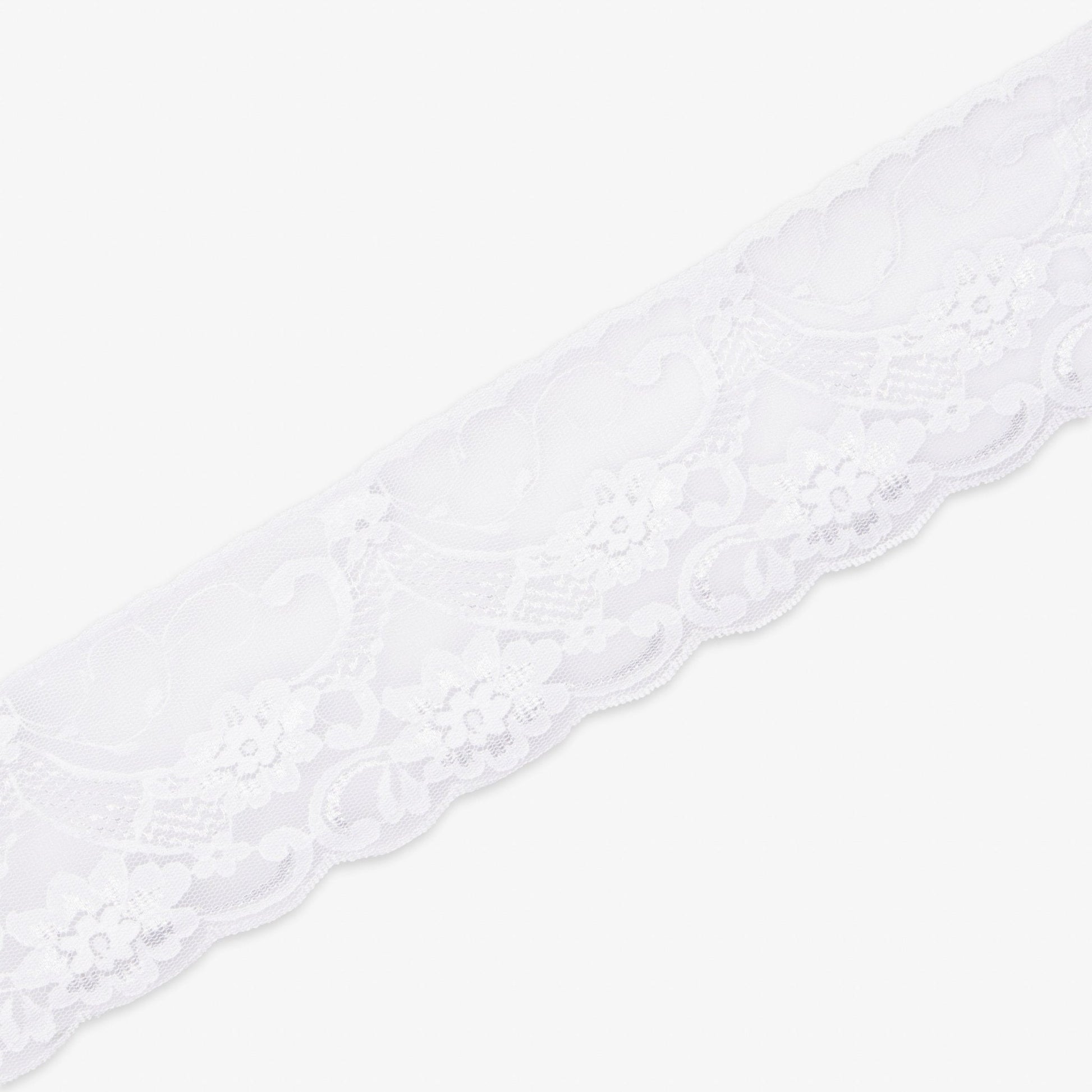 Lace Nylon Y100A | White Lace - Ragland Fabrics
