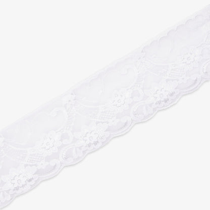 Lace Nylon Y100A | White Lace - Ragland Fabrics