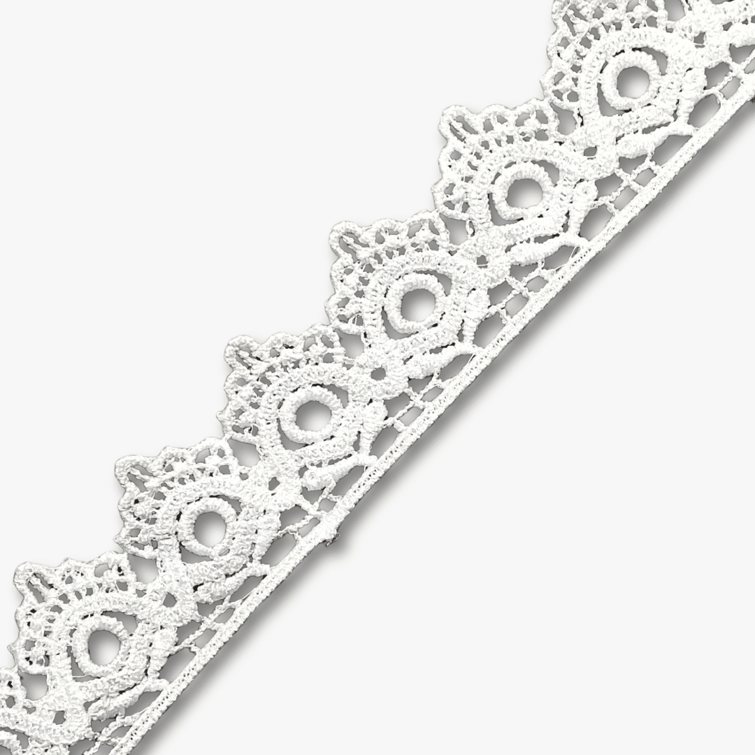 Lace Torchon White - 35mm - Ragland Fabrics