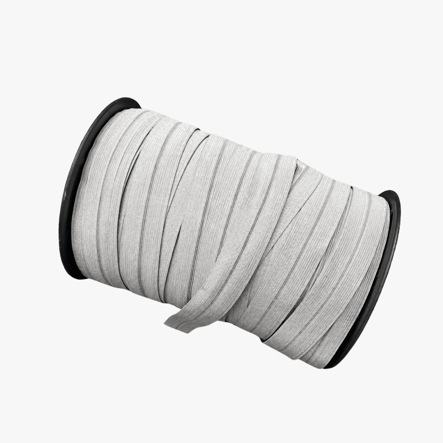Elastic Fold Over | Lip Elastic 20mm | Light Grey Sheen - Ragland Fabrics
