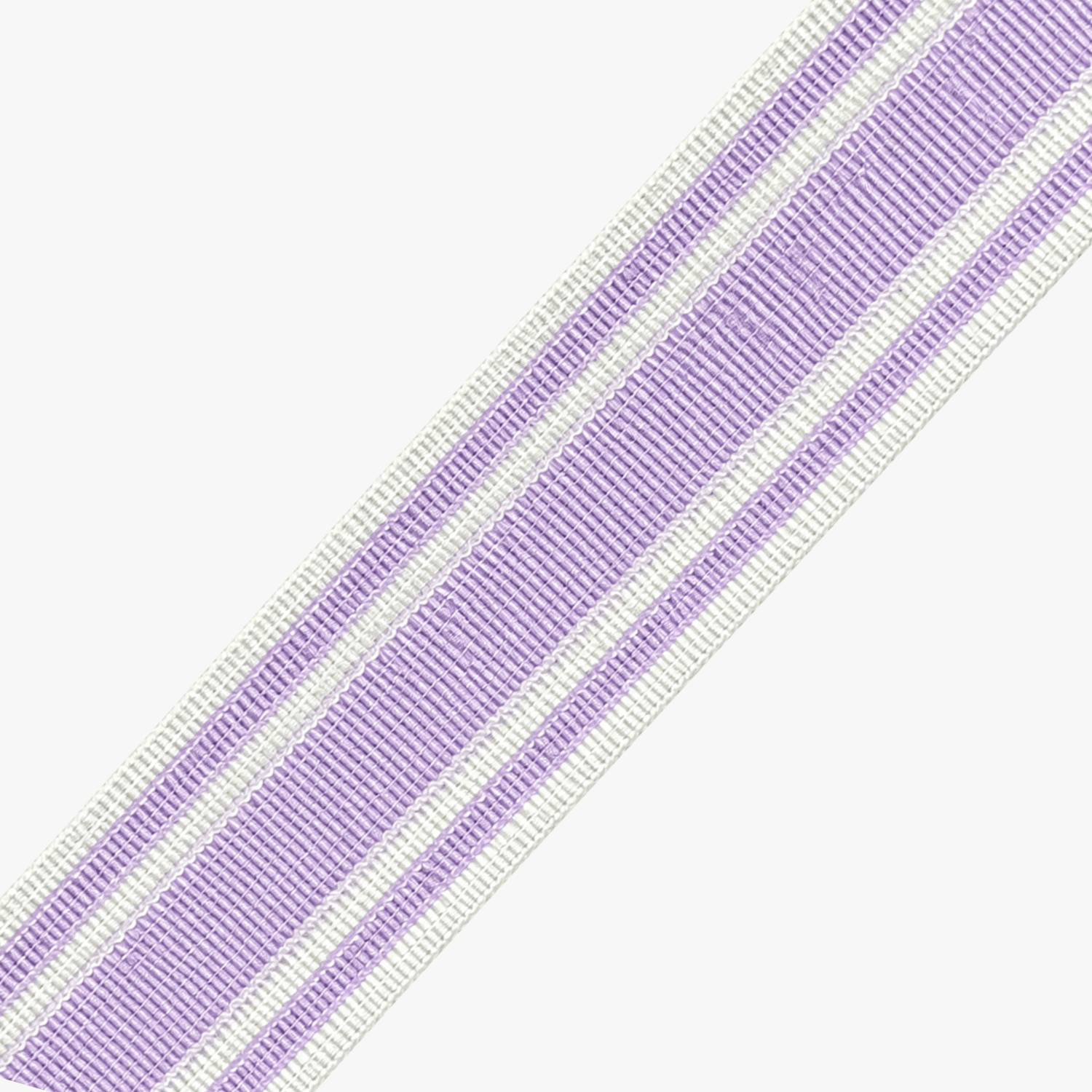 Nylon Webbing ?mm White & Lilac - Ragland Fabrics