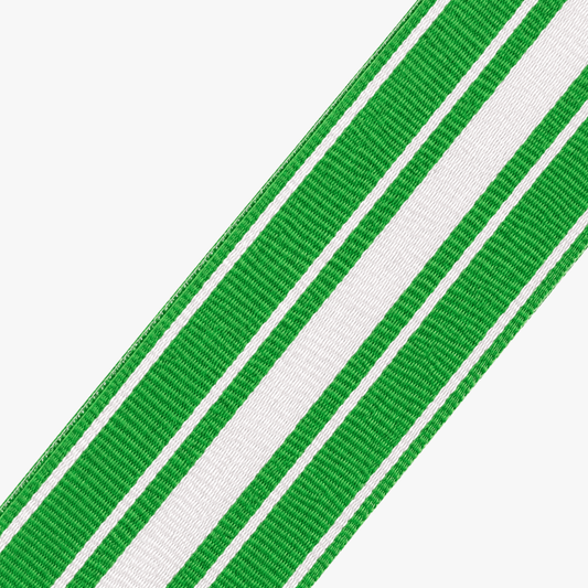 Nylon Webbing ?mm White & Lime - Ragland Fabrics