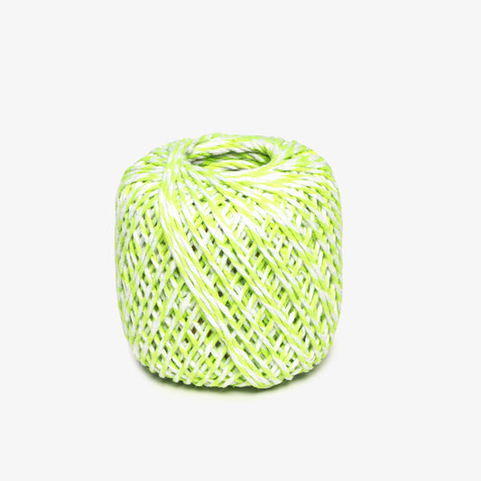 Bakers Twine / Macrame String 1mm Lime/White TO BE DISC - Ragland Fabrics