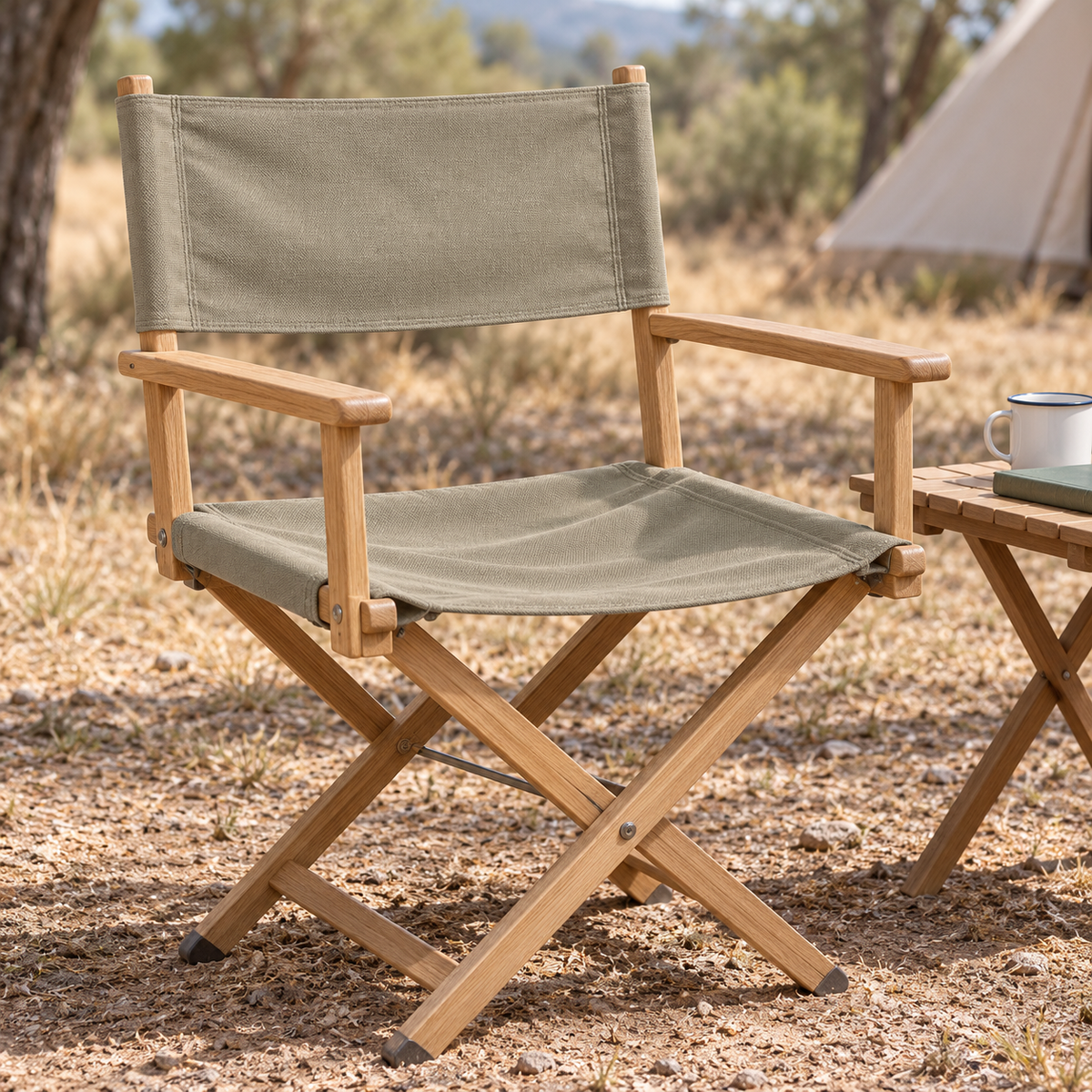Buckskin #J03 poly cotton canvas use inspiration: Director's camp chair