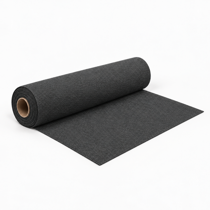 Melvin & Motley Charcoal canvas studio roll visualisation on an off-white background