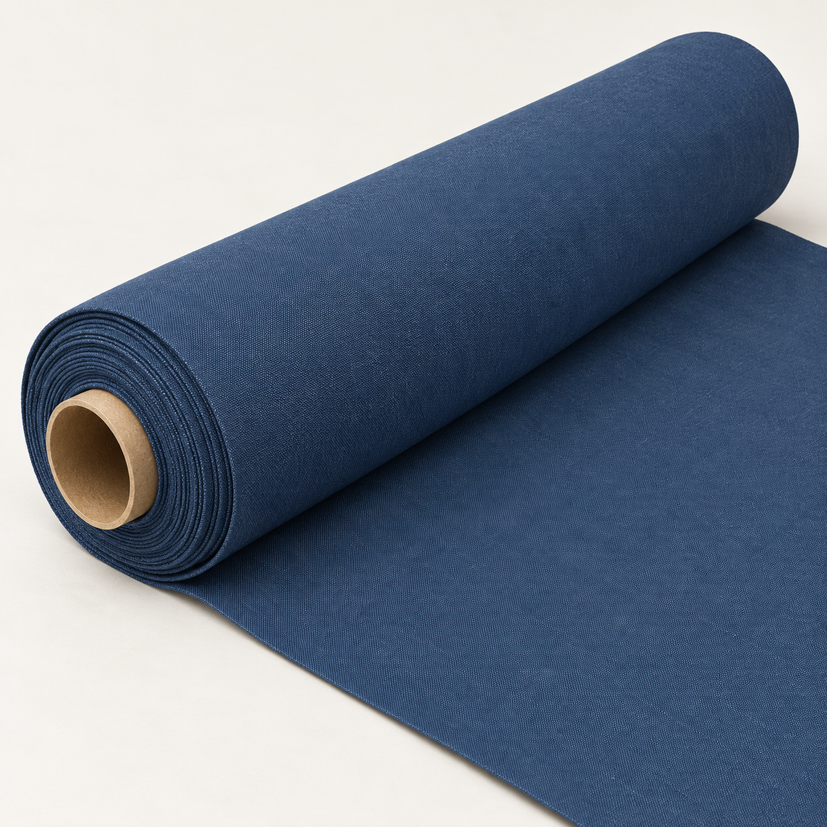 Melvin & Motley Navy J16 canvas studio roll visualisation on a neutral background