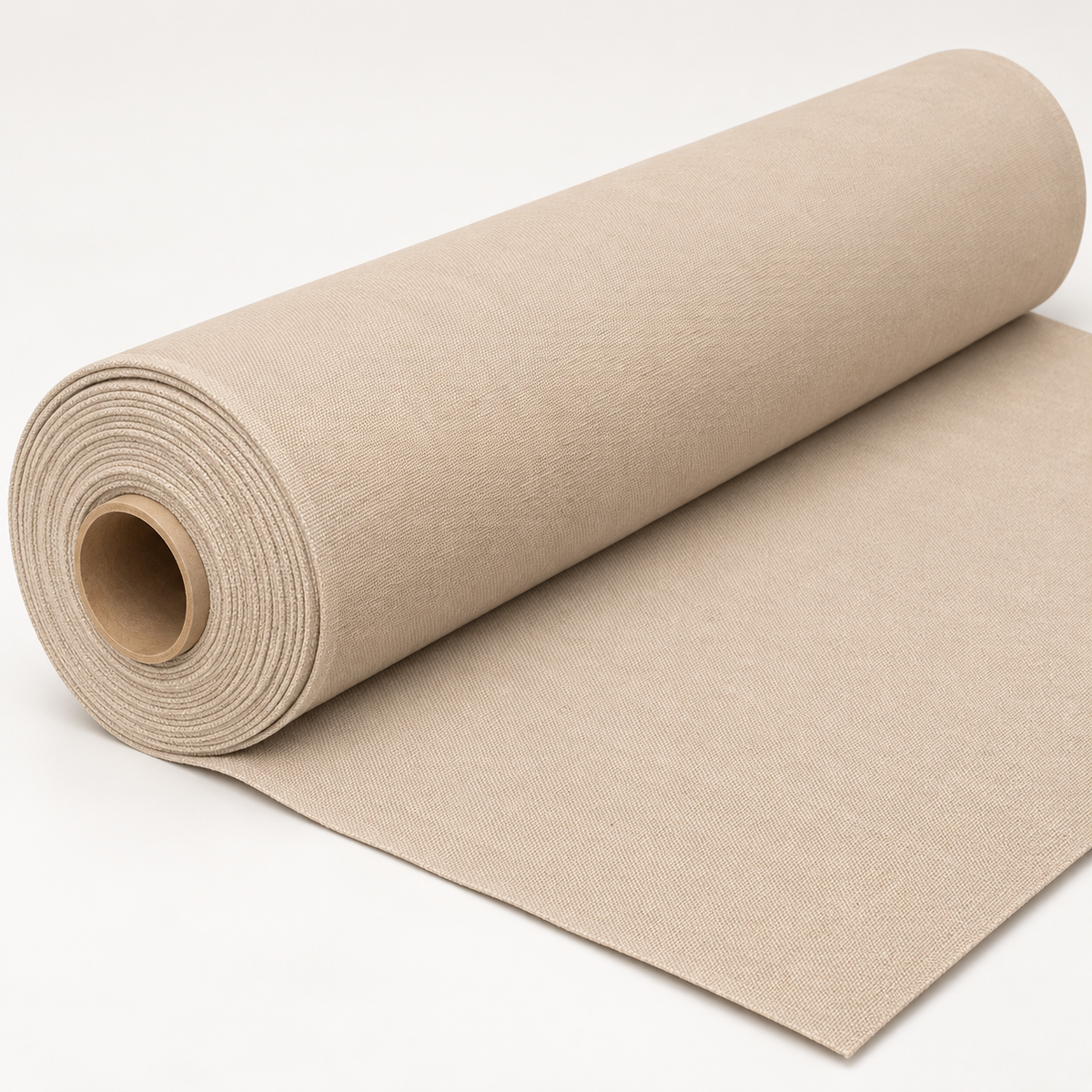 Melvin & Motley Putty canvas - studio fabric roll visualisation