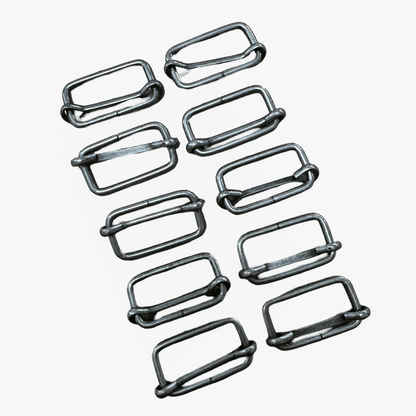 Metal Slider/Adjuster 25mm Old Silver - Ragland Fabrics