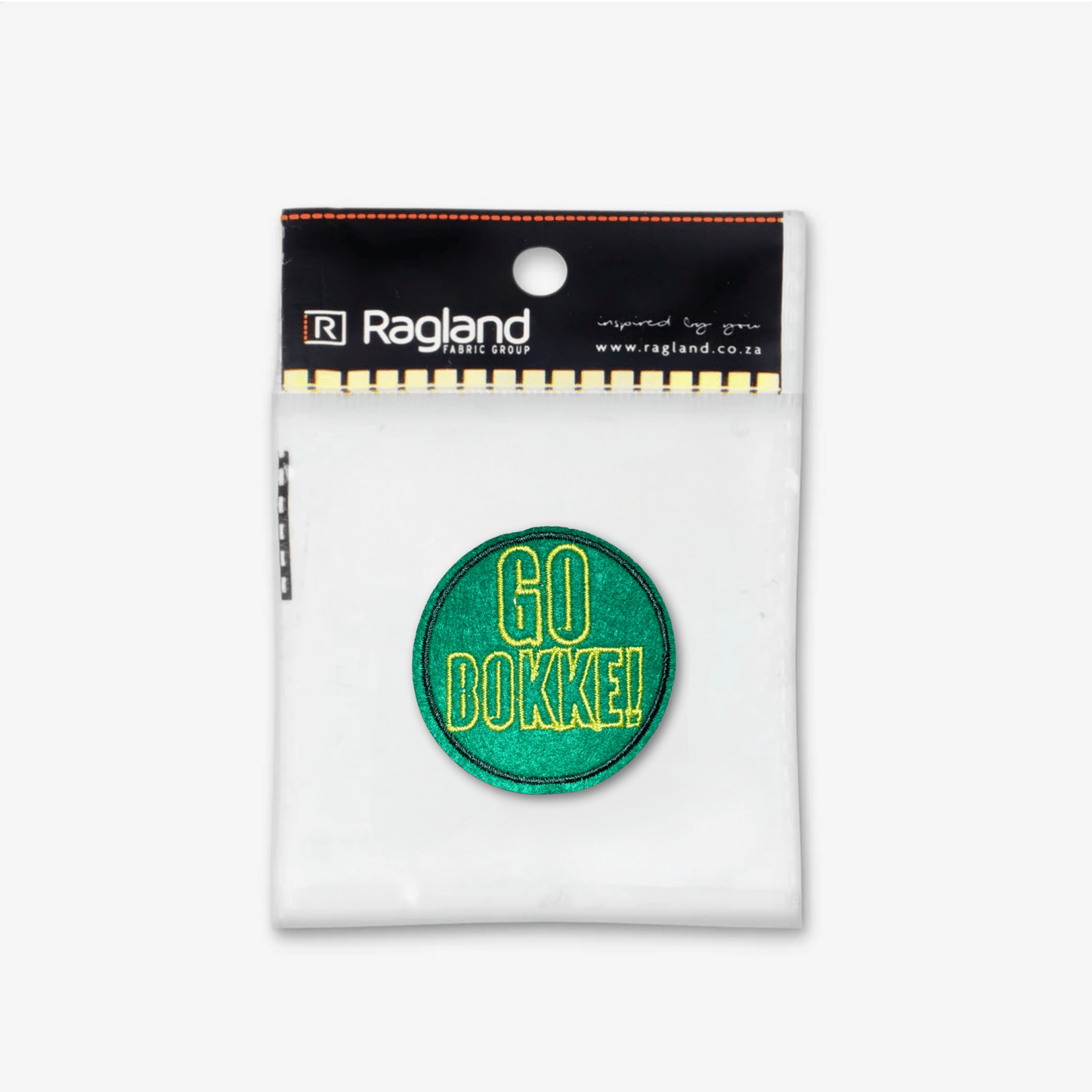 Motif Iron On Badge - GO BOKKE - Ragland Fabrics