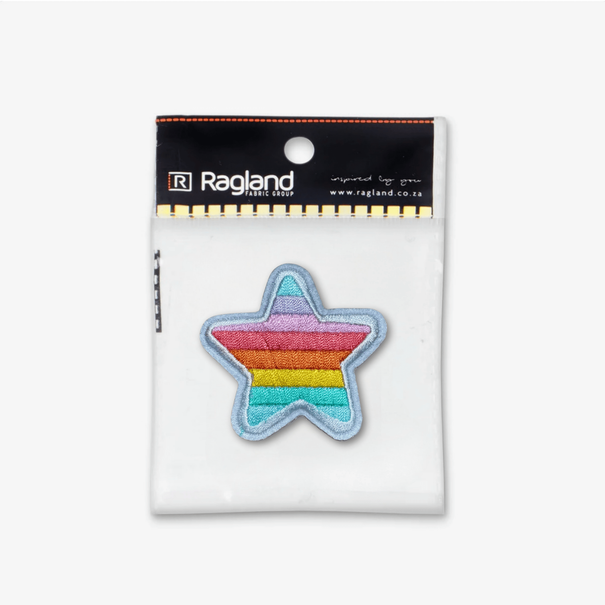 Motif Iron On Badge - LOVE STAR - Ragland Fabrics