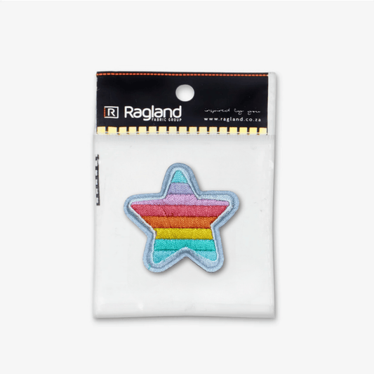 Motif Iron On Badge - LOVE STAR - Ragland Fabrics