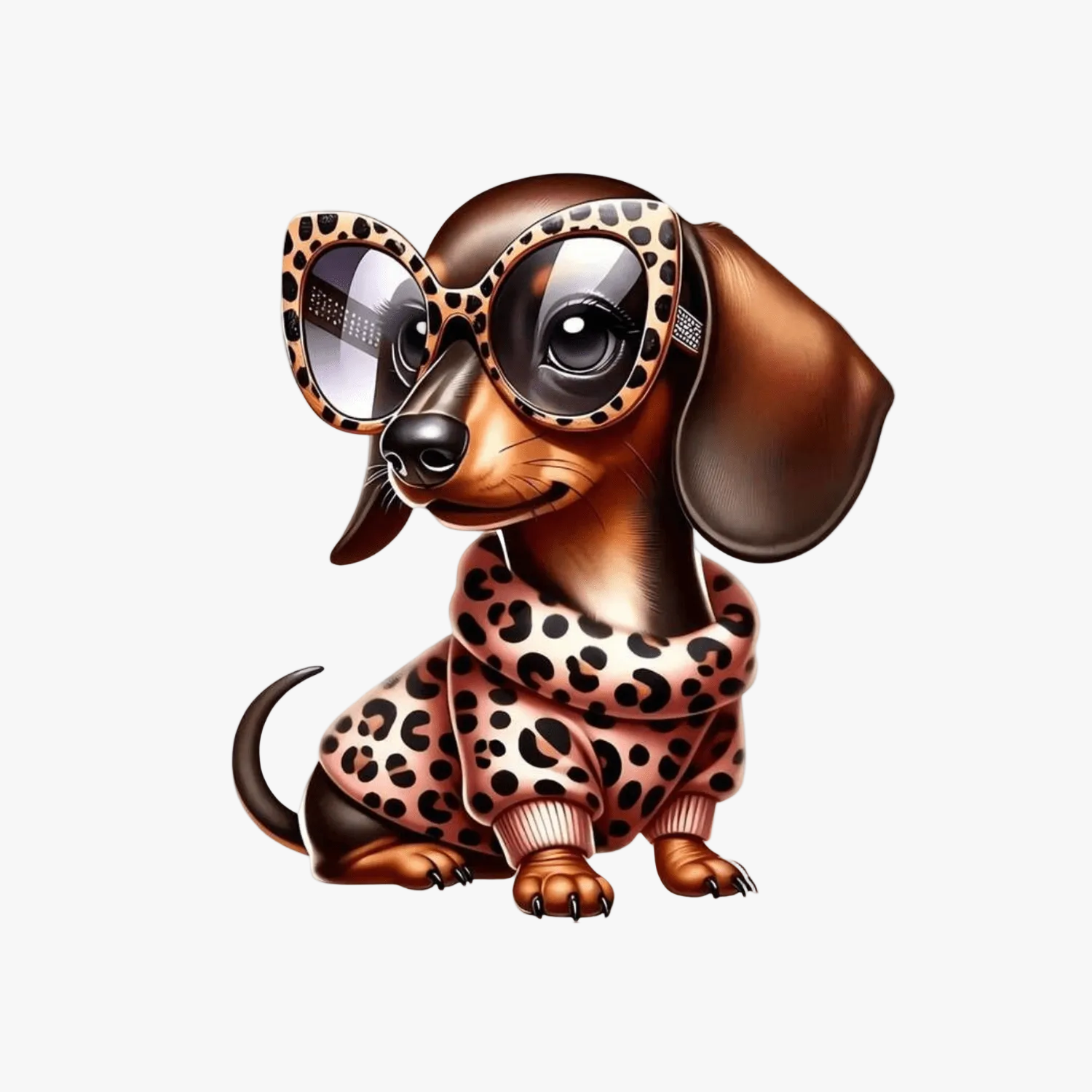 Motif Iron On Badge - Sausage Puppy - Ragland Fabrics