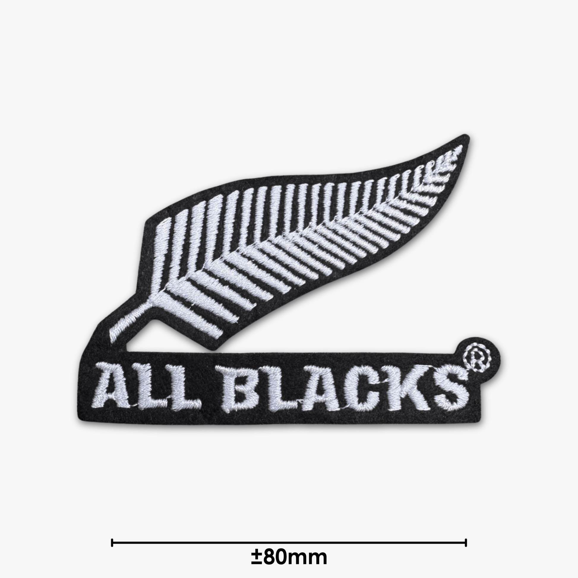 Motif Iron On Badge - ALL BLACKS - Ragland Fabrics