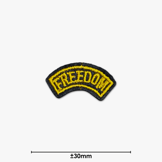 Motif Iron On Badge - Freedom - Ragland Fabrics