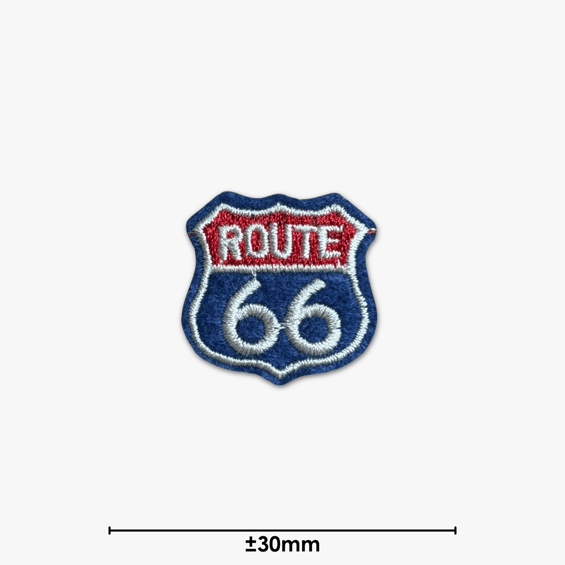 Motif Iron On Badge - Route 66 - Ragland Fabrics