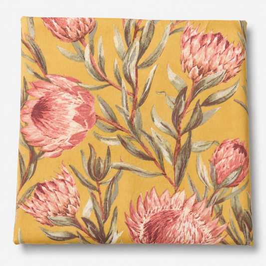 Last Of The Bests | 1m x 1.4m Mustard Protea