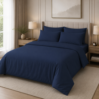 Sheeting Poly Cotton Navy