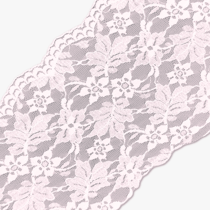 Nylon Lace TBD Baby Pink 150mm - Ragland Fabrics
