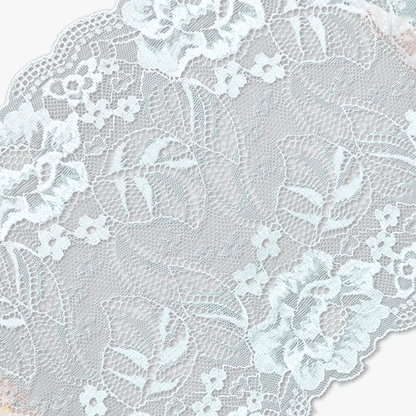 Nylon Lace TBD Sky Blue 210mm - Ragland Fabrics