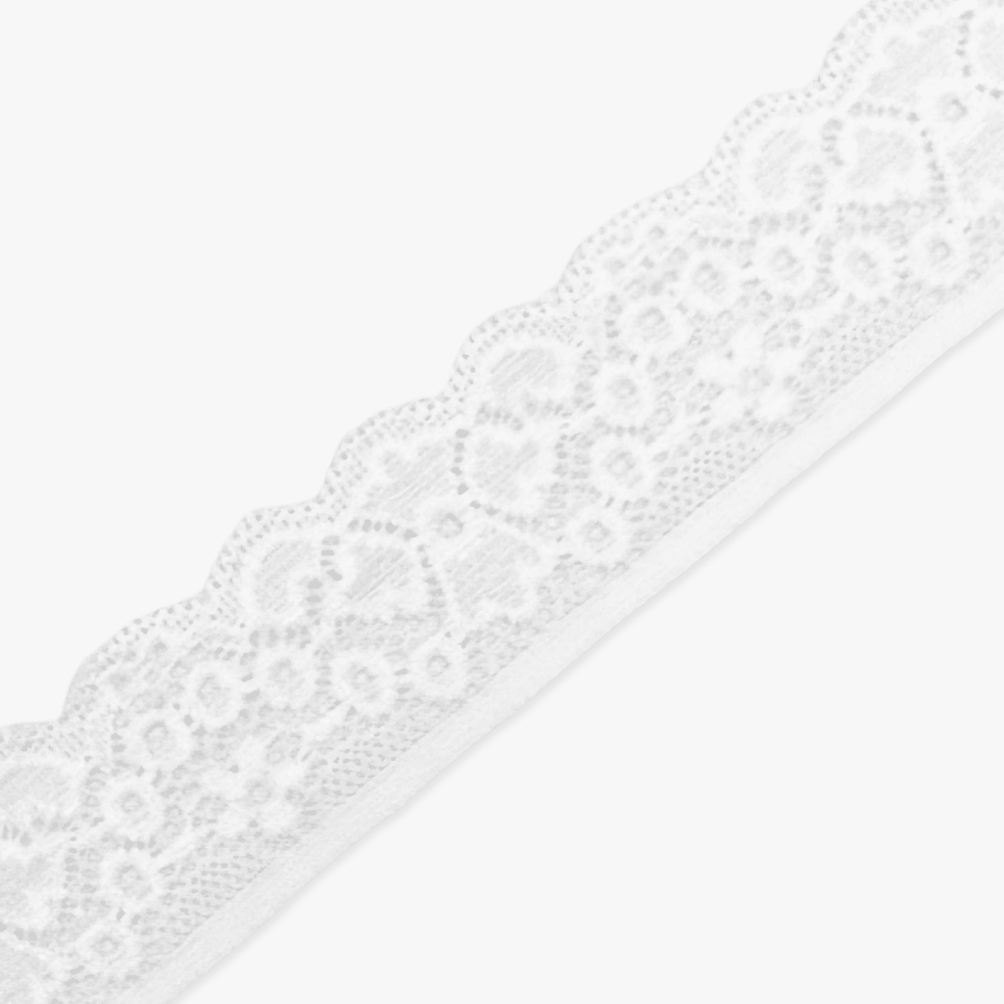 Nylon Lace TBD White Intricate 35mm - Ragland Fabrics