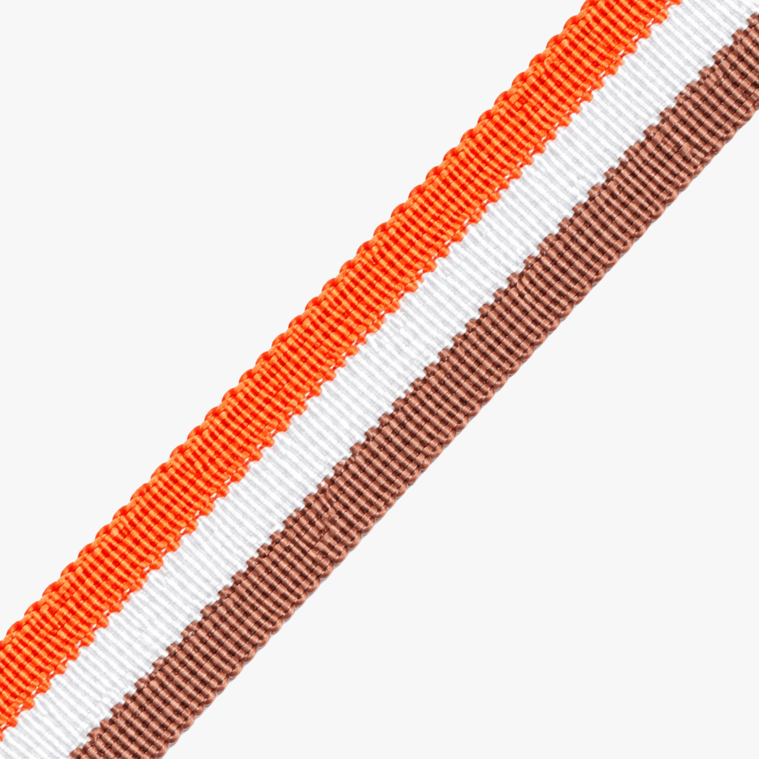 Nylon Webbing 20mm Orange White & Brown - Ragland Fabrics