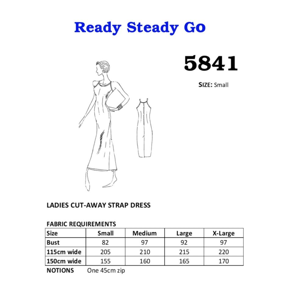 Pattern | Ladies Cut - Away Strap Dress 5841 - Ragland Fabrics