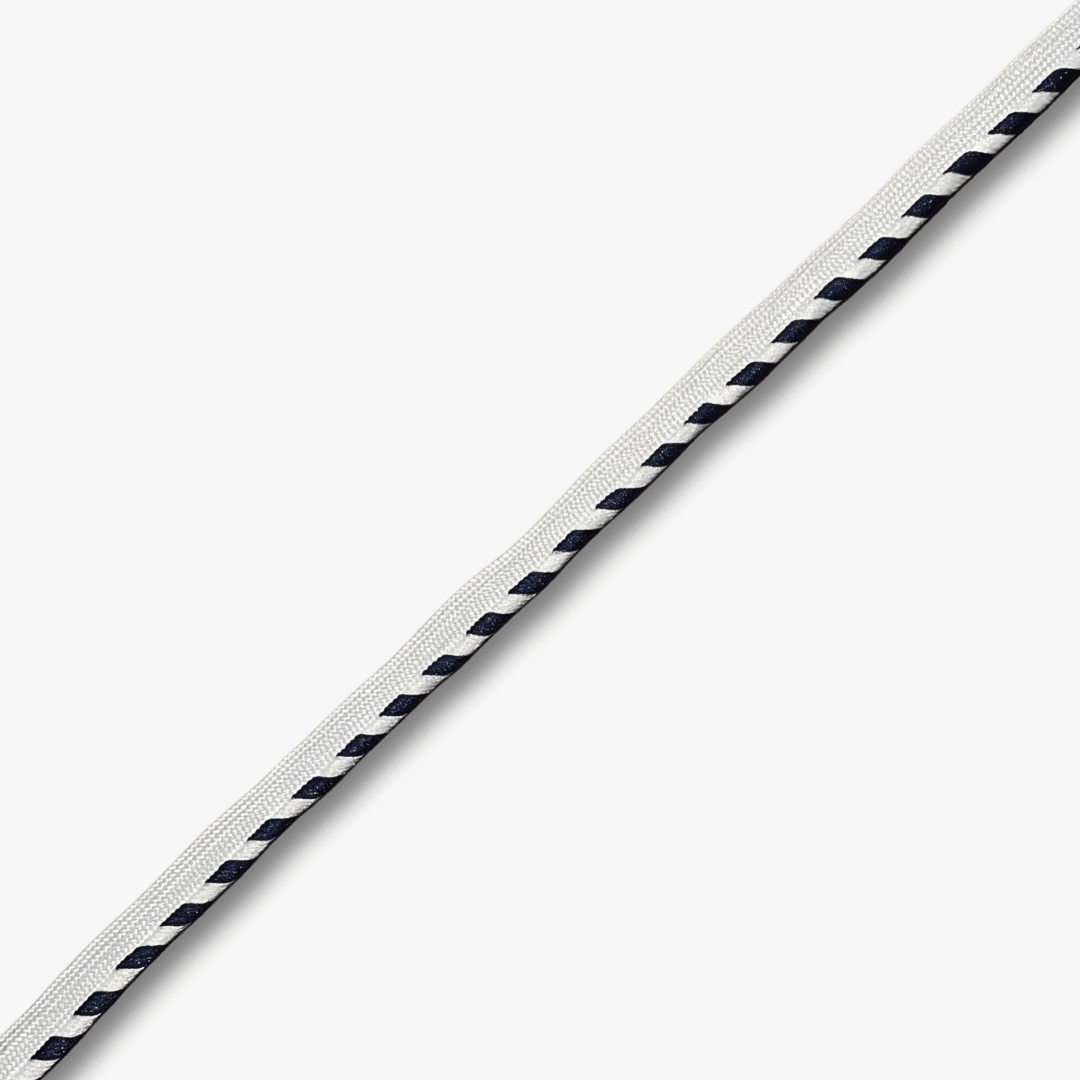 Piping Polycotton Navy Striped - Ragland Fabrics