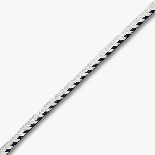 Piping Polycotton Navy Striped - Ragland Fabrics