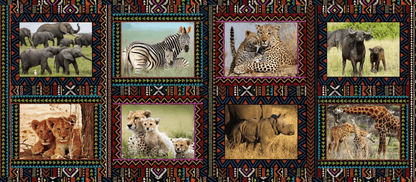 Place Mats South Africa Baby Wild Animals - Ragland Fabrics