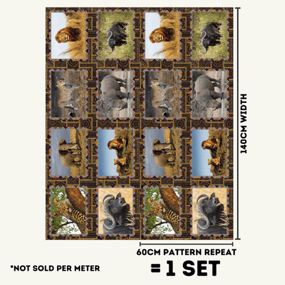Place Mats South Africa Big 5 - Ragland Fabrics