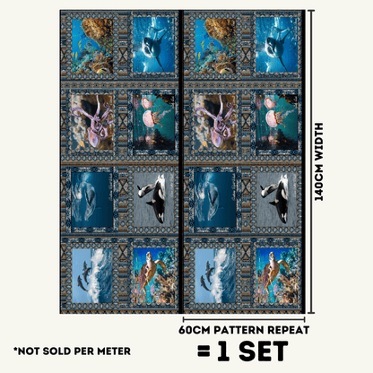 Place Mats South Africa Ocean Life - Ragland Fabrics