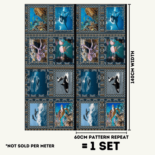 Place Mats South Africa Ocean Life - Ragland Fabrics