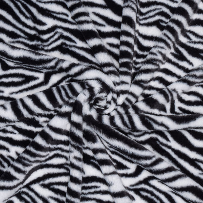 Fur White Tiger Print - Ragland Fabrics