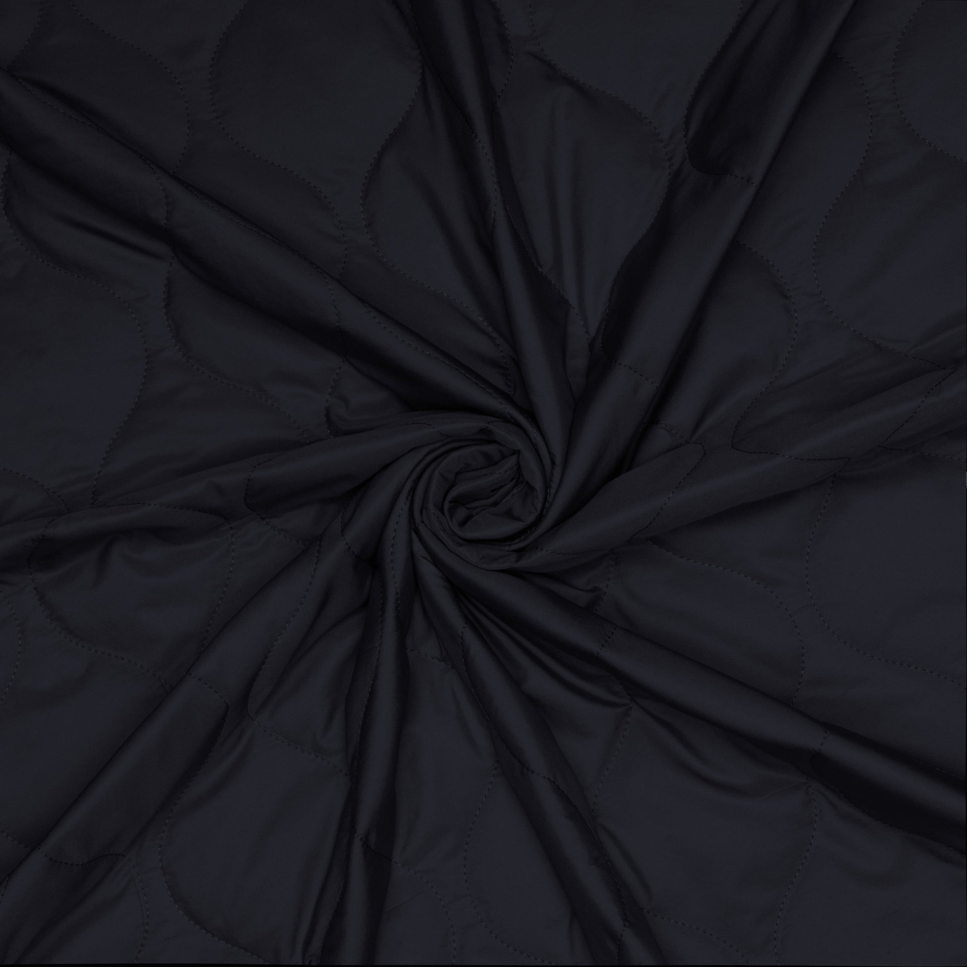 Quilted Jacket Material Black - Ragland Fabrics