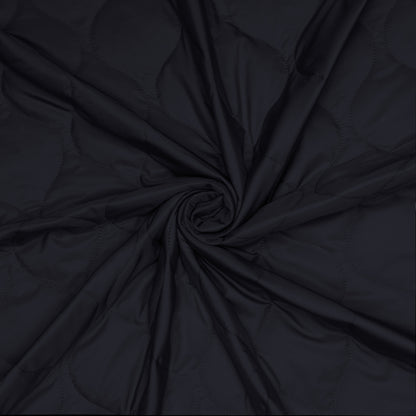 Quilted Jacket Material Black - Ragland Fabrics