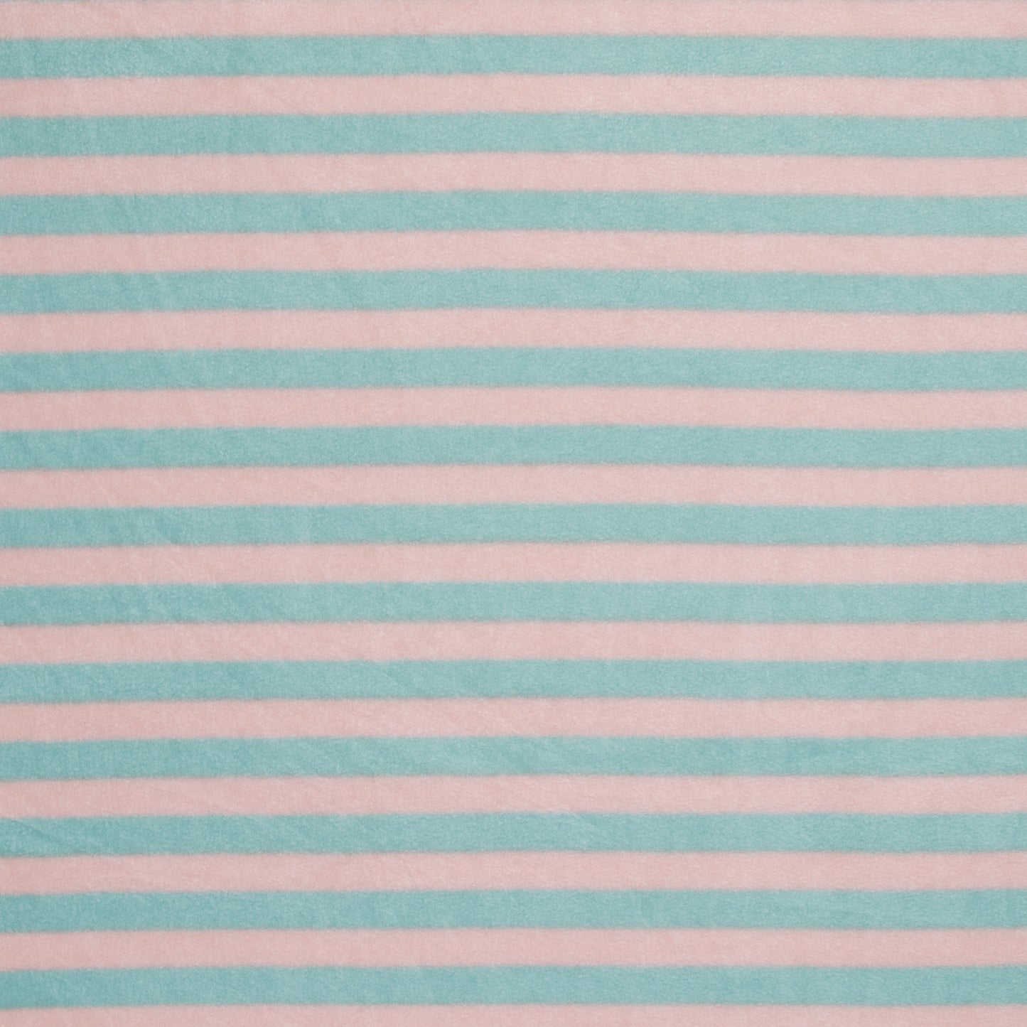 Printed Polar Fleece Peach/Turquoise Stripe - Ragland Fabrics
