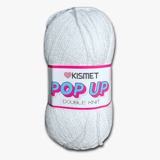 Pop Up Dbl Knit White 01 - Ragland Fabrics