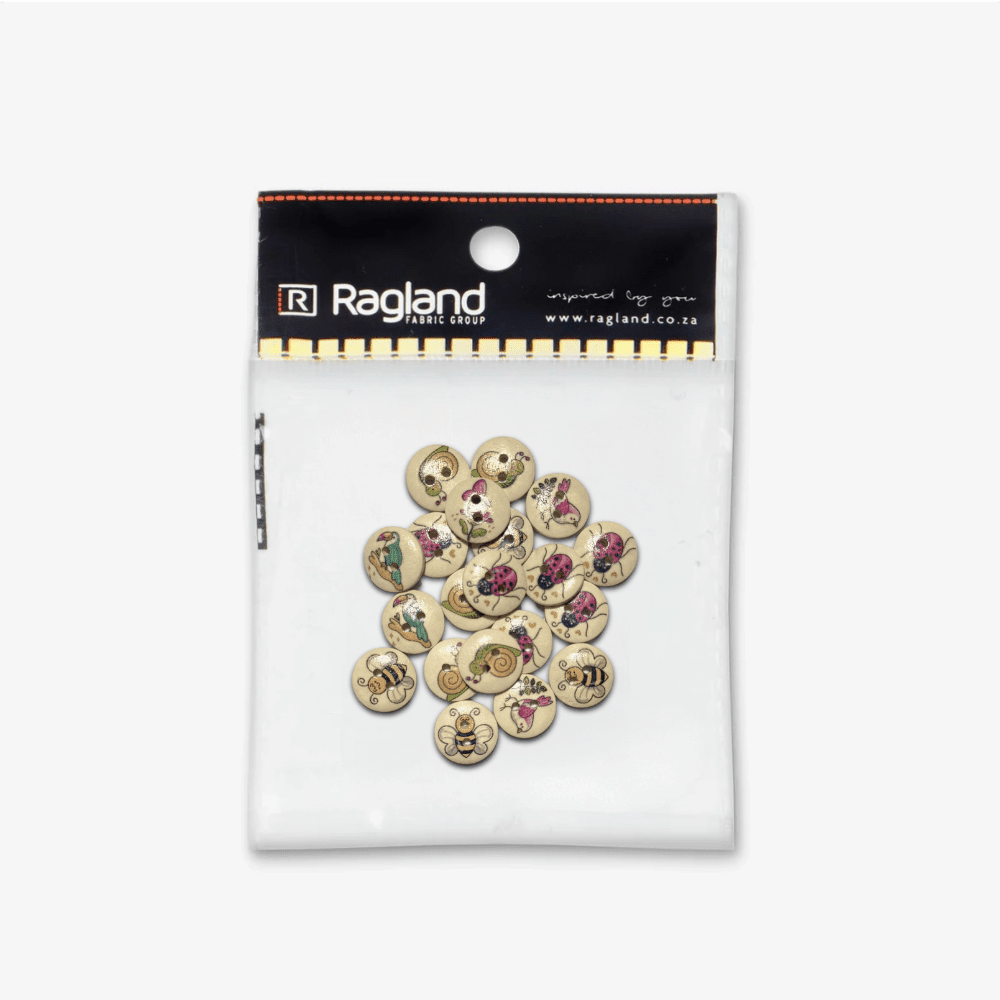 Pretty Buttons Creatures & Critters - 20pcs - Ragland Fabrics