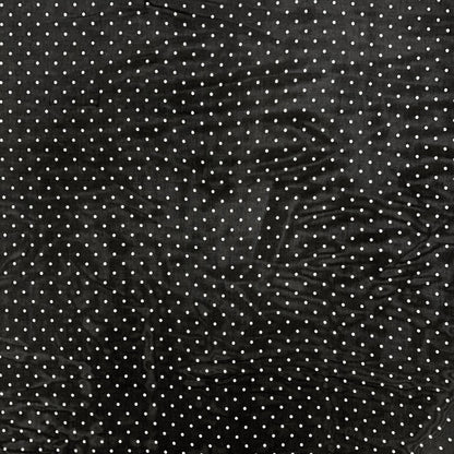 Printed Chiffon Black & White Dot - Ragland Fabrics