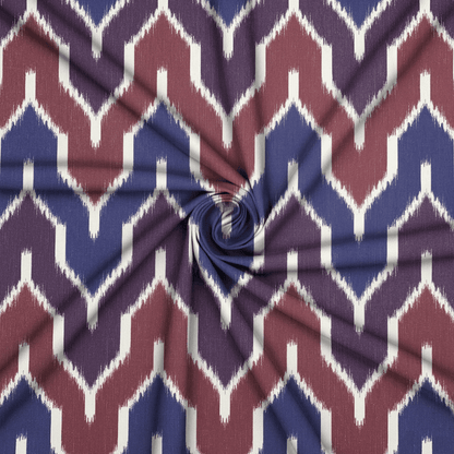 Printed Cotton Linen Blurred Lines - Ragland Fabrics