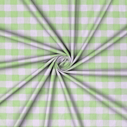 Printed Designer Check Mint - Ragland Fabrics