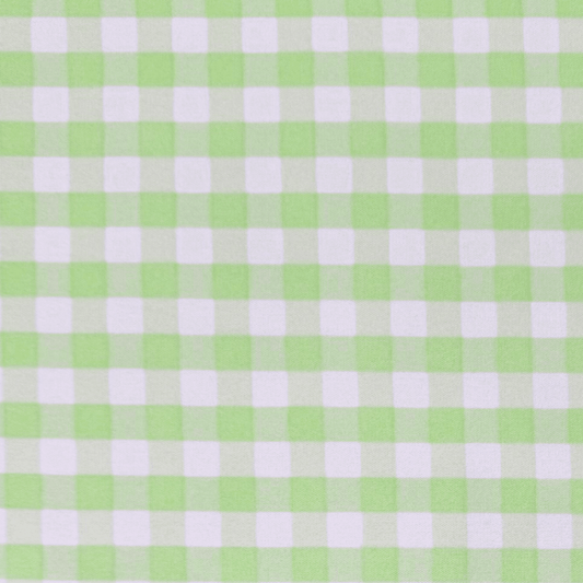 Printed Designer Check Mint - Ragland Fabrics