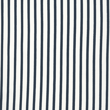 Printed Designer Stripe - Dark Navy Ribbed - Ragland Fabrics