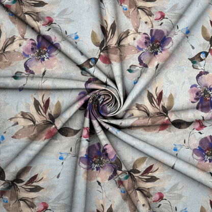 Printed Linen Blend Des.E - Ragland Fabrics