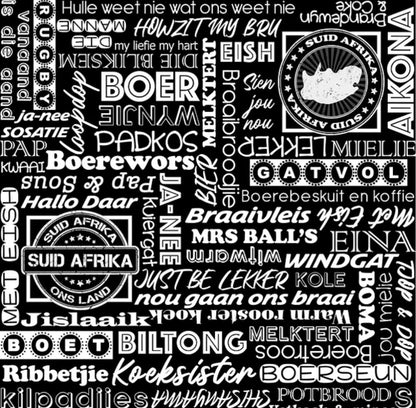 Printed Mini Matt Afrikaans Braai - Ragland Fabrics