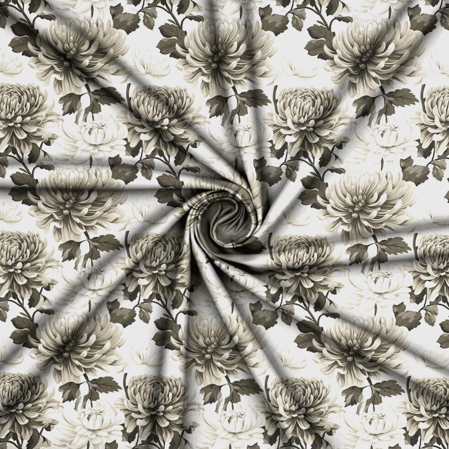 Printed Mini Matt Delft Grey - Ragland Fabrics